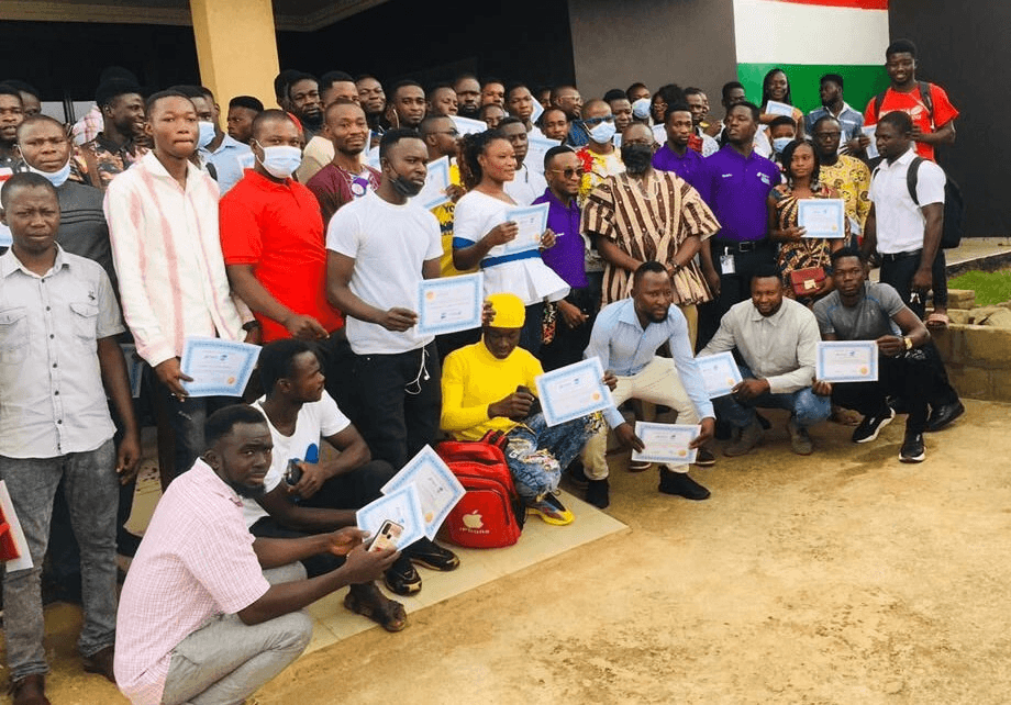 Students receiving at bolga